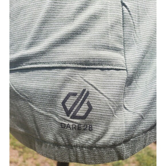 Dare 2B Womens Green Polyester Pullover T-Shirt Size 8 Med Crew Neck Zip Running - Picture 9 of 16